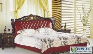 B803軟體床 實木框架與真皮配皮的匠心融合